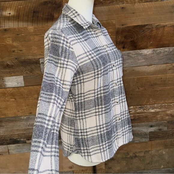 AMERICAN EAGLE 🦅 Grey/off white-flannel 100% cotton slim fit sz s - Picture 4 of 15